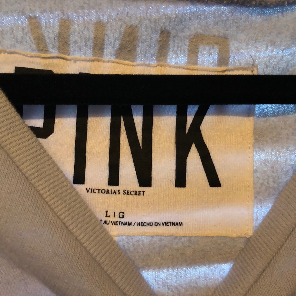 Studded Lightweight Crew PINK Sweater - Picture 3 of 3